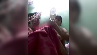 Village housewife aunty boobs pussy saree kattiya video